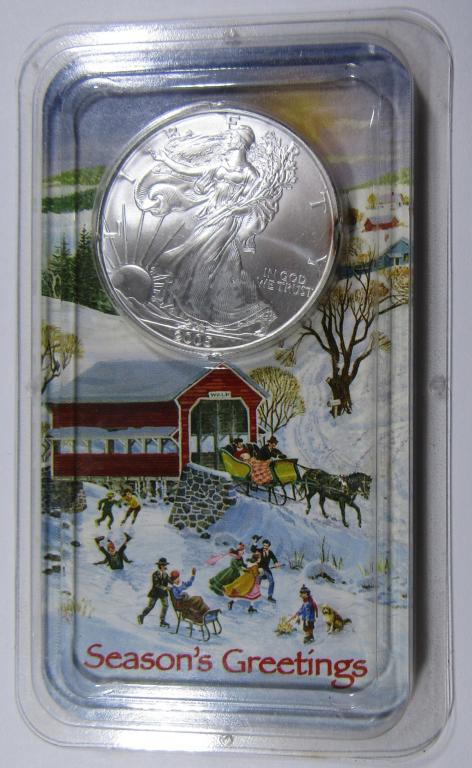 2005 SILVER EAGLE BU IN LITTLETON PACK (1 of 4)