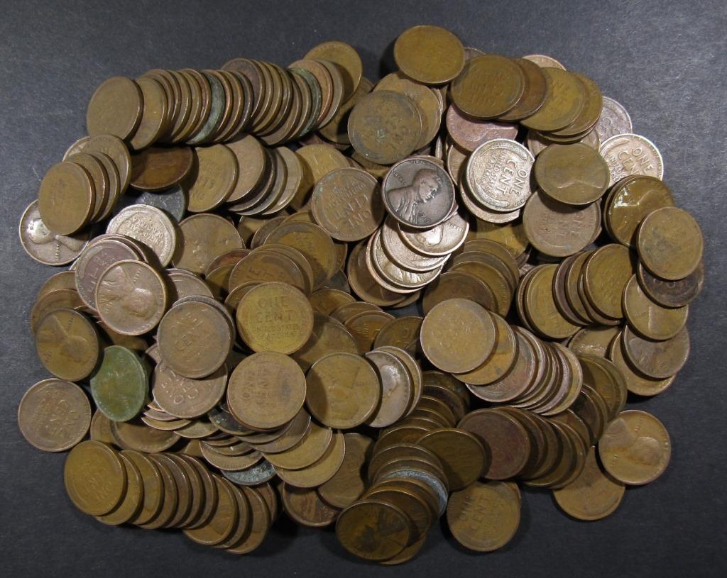 250 WHEAT CENTS (1909-1919) P-D-S GREAT MIX (1 of 2)