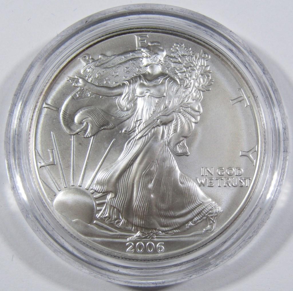 2006-W UNC AMERICAN SILVER EAGLE IN OGP (1 of 4)