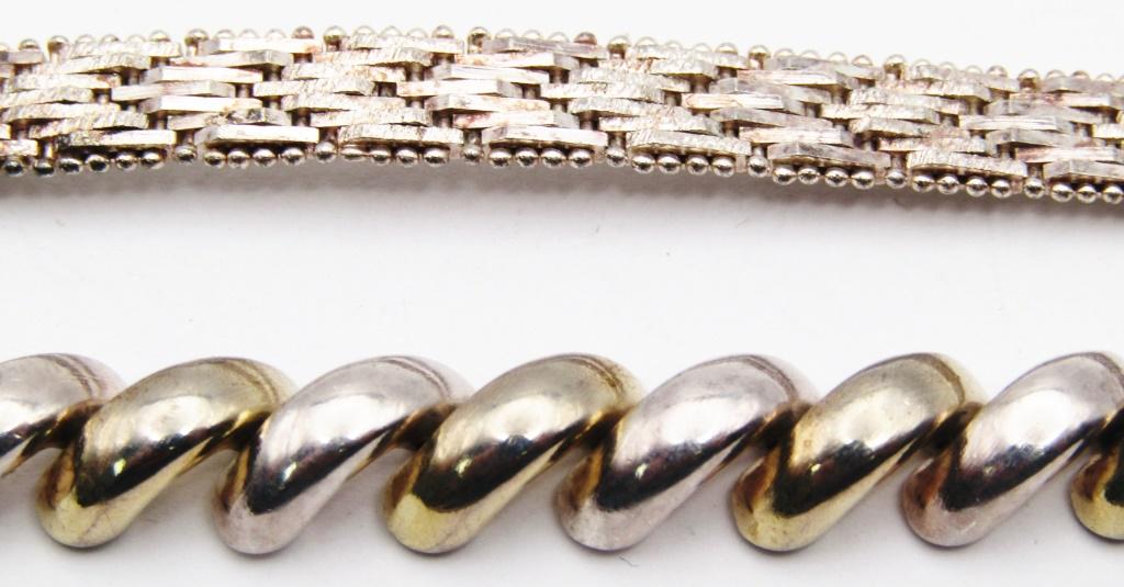 (2) STERLING FASHION BRACELETS (1 of 4)