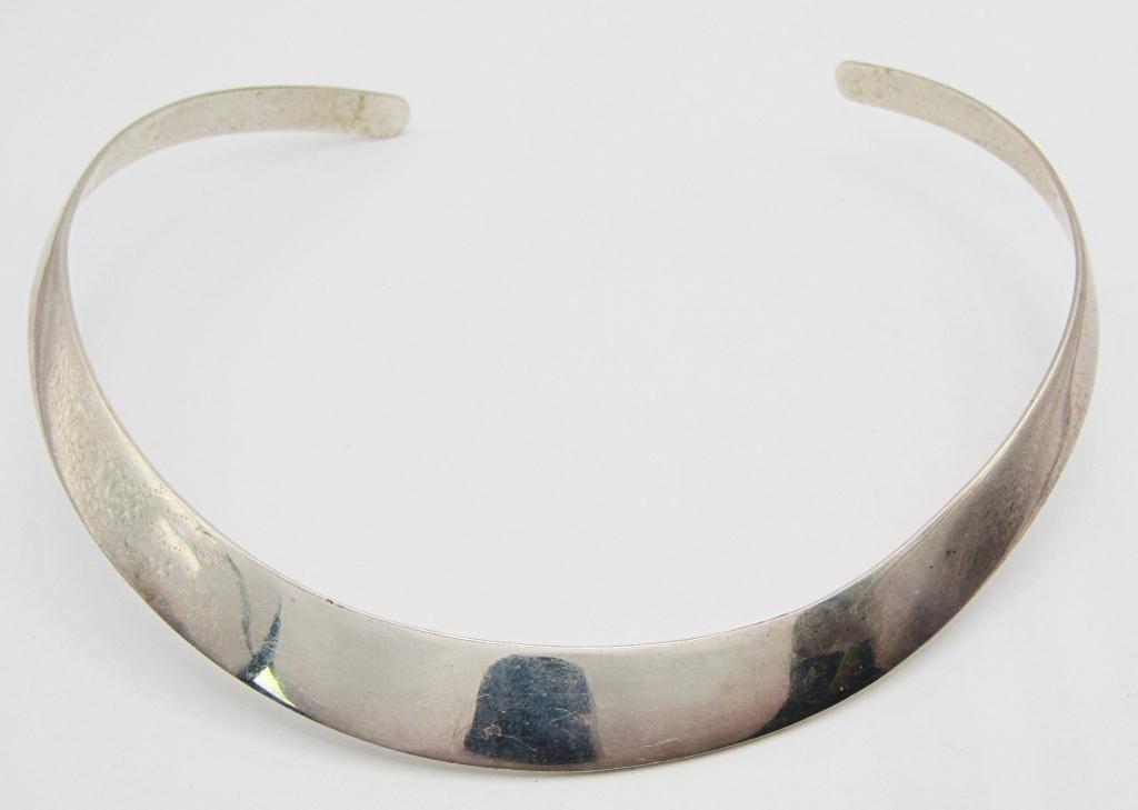TM-227 MEXICO STERLING COLLAR NECKLACE: TOTAL 26 DWT