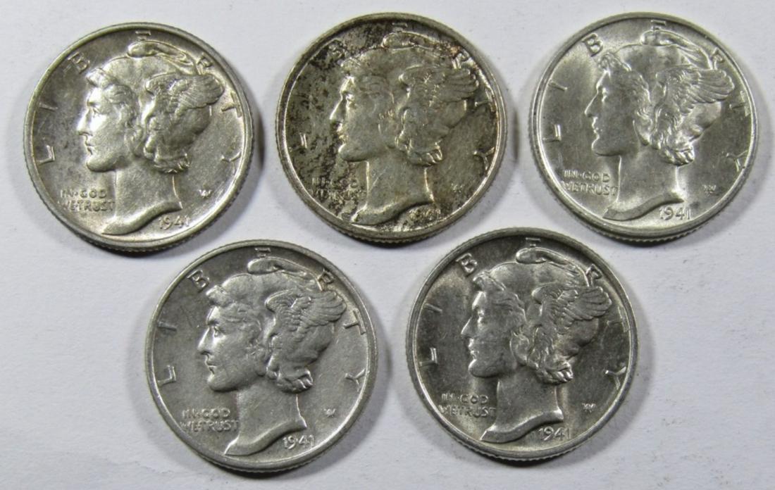 (5) 1941 MERCURY DIMES AU/BU (1 of 2)