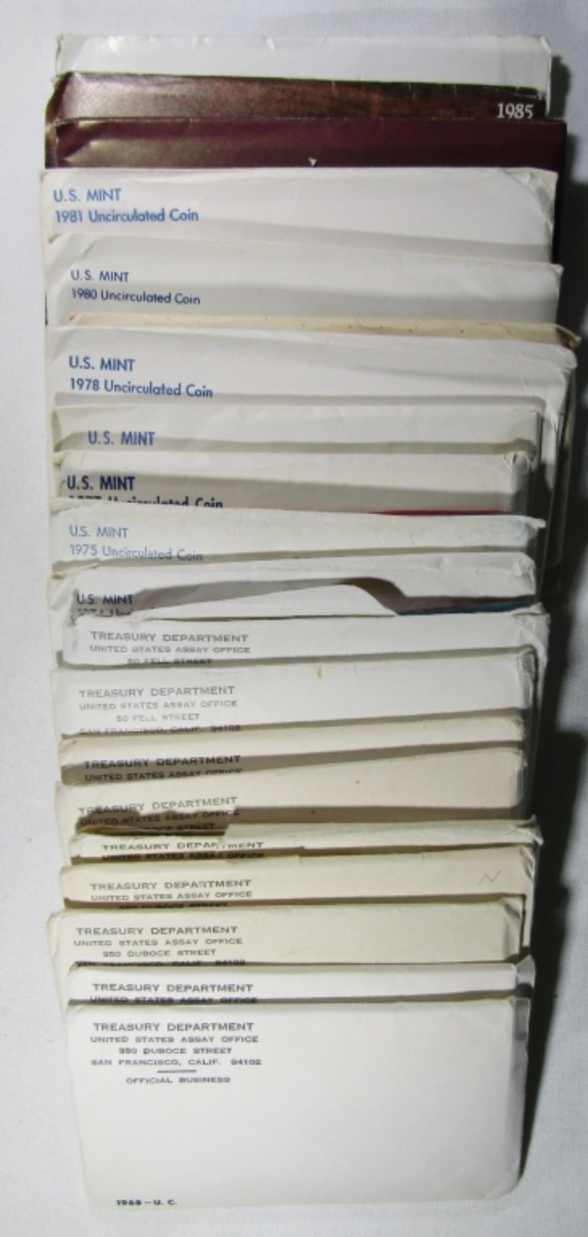 20 U.S. MINT SETS IN ORIG PACKAGE (1 of 2)