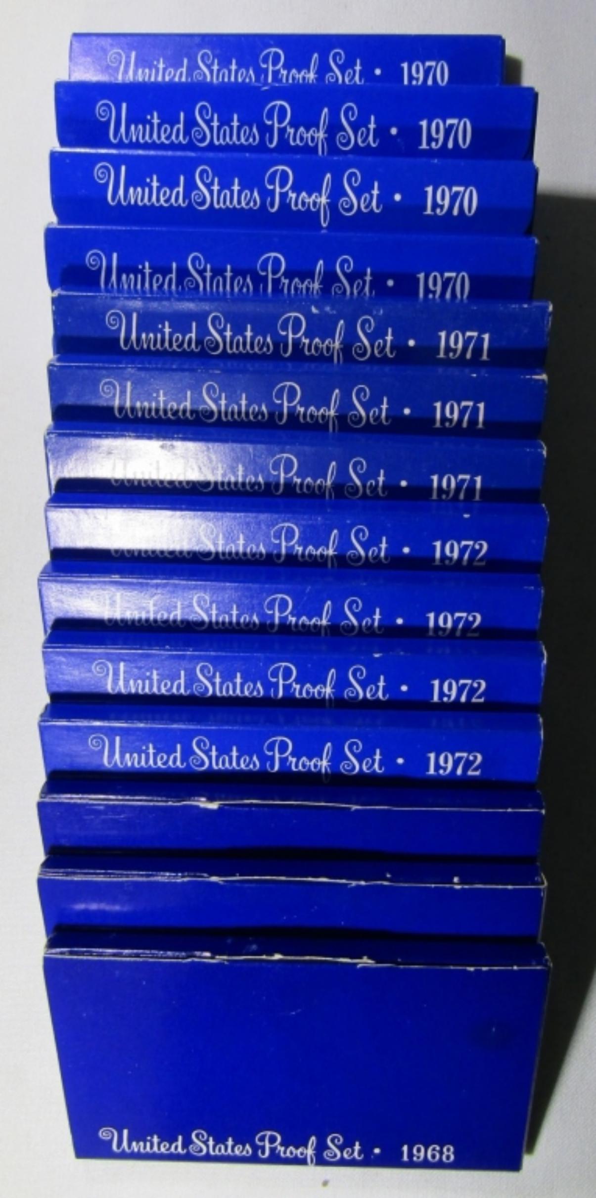 14 U.S. PROOF SETS IN ORIGINAL PACKAGE (1 of 3)
