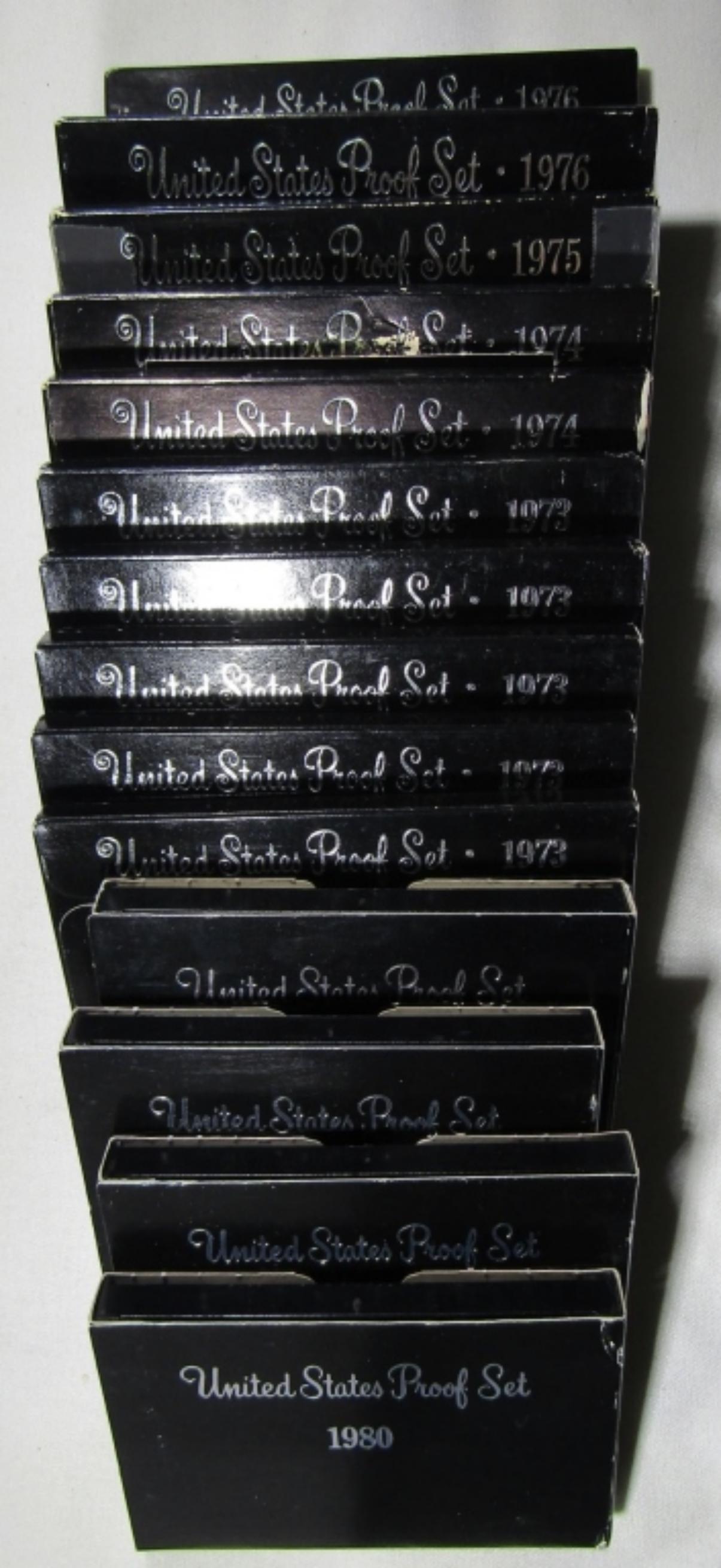 14 U.S. PROOF SETS IN ORIGINAL PACKAGE (1 of 3)