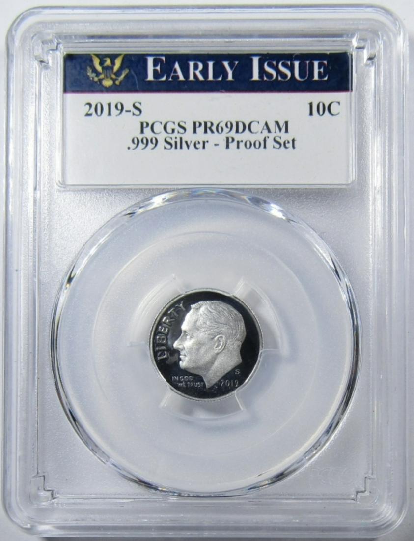 2019-S ROOSEVELT DIME PCGS PR-69 DCAM (1 of 4)