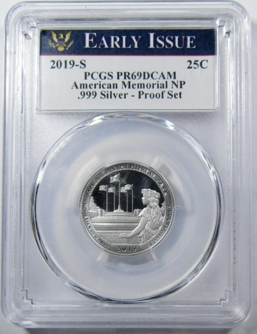 2019-S NP SILVER QUARTER PGCS PR-69 DCAM (1 of 4)