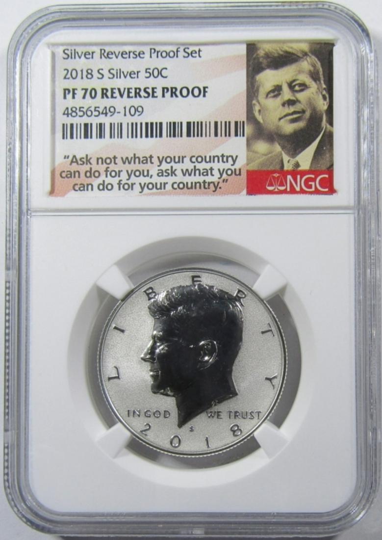 2018-S SILVER KENNEDY HALF PF-70 REV PF (1 of 4)