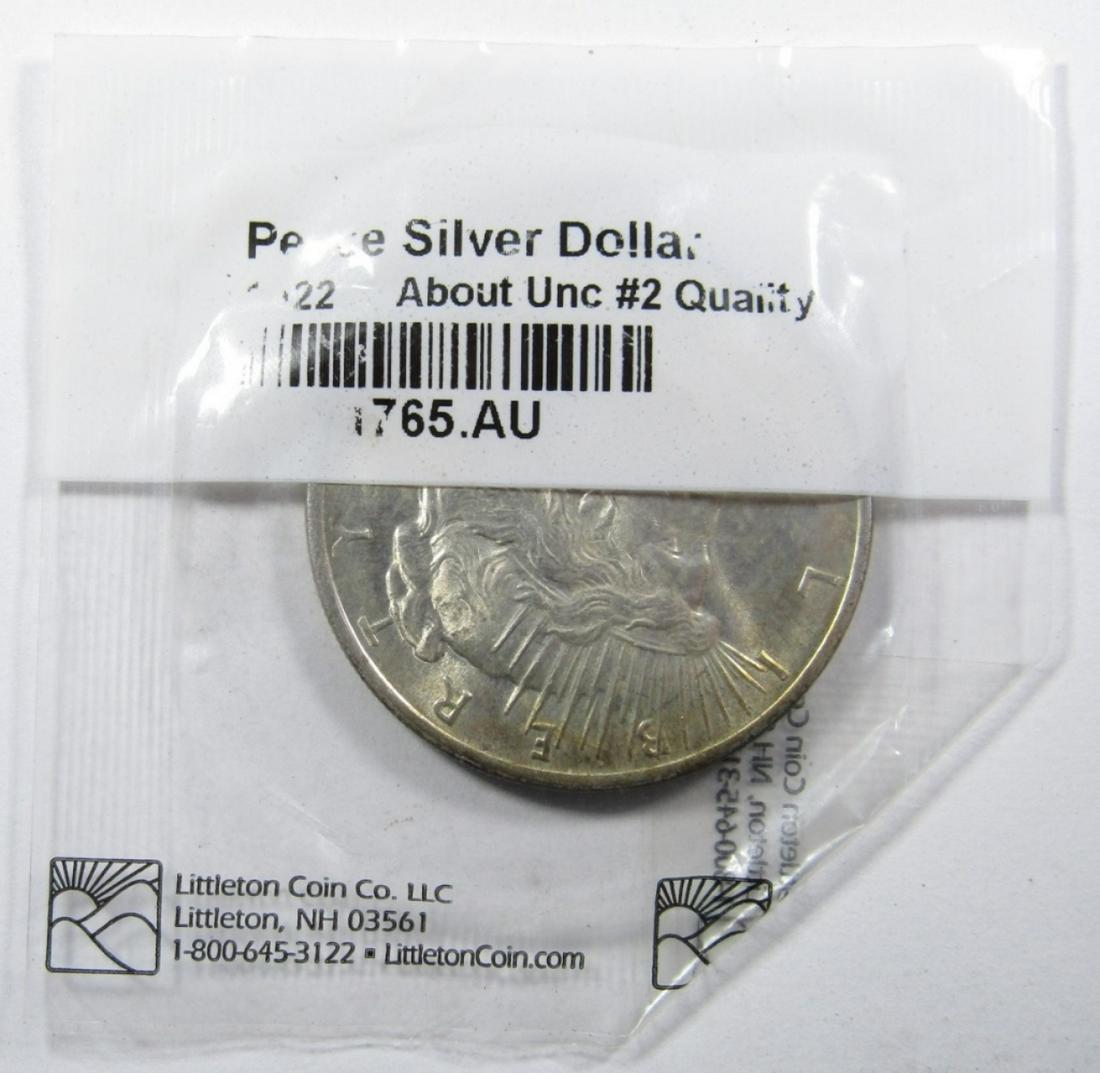 1922 PEACE DOLLAR AU (1 of 3)