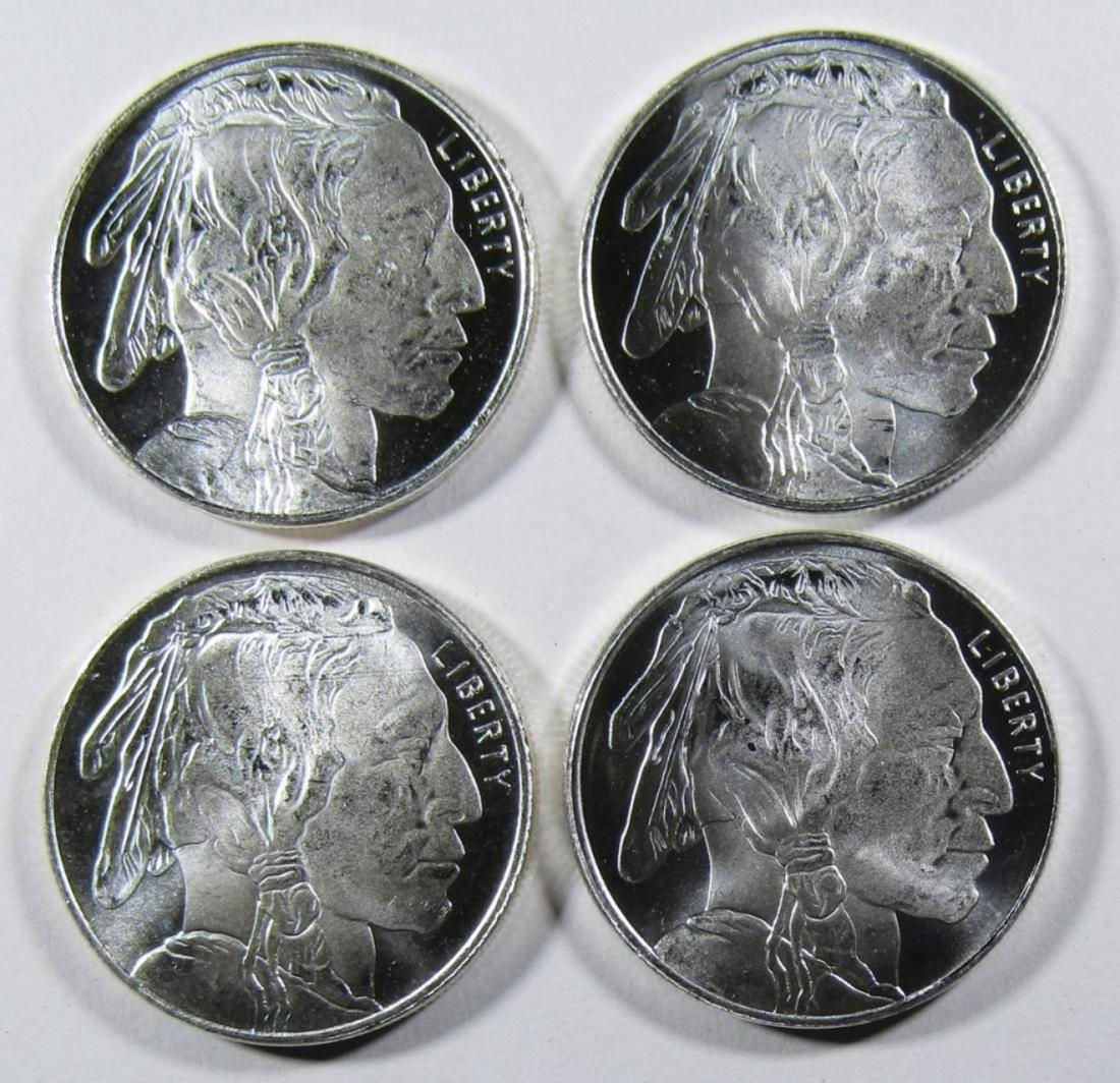 (4)- HALF OUNCE .999 SILVER ROUNDS (1 of 2)
