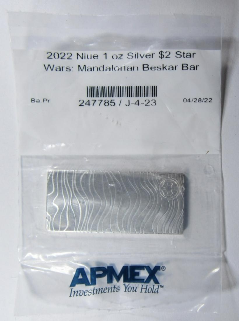 2022 $2 STAR WARS 1oz SILVER BAR (1 of 3)