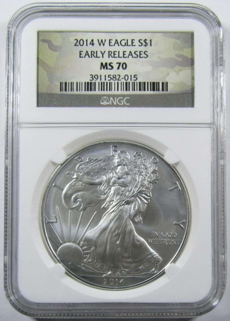 2014-W AMERICAN SILVER EAGLE NGC MS-70 (1 of 4)