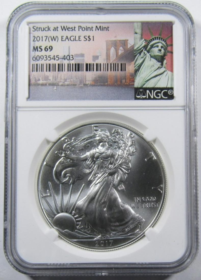 2017-(W) AMERICAN SILVER EAGLE NGC MS-69 (1 of 4)