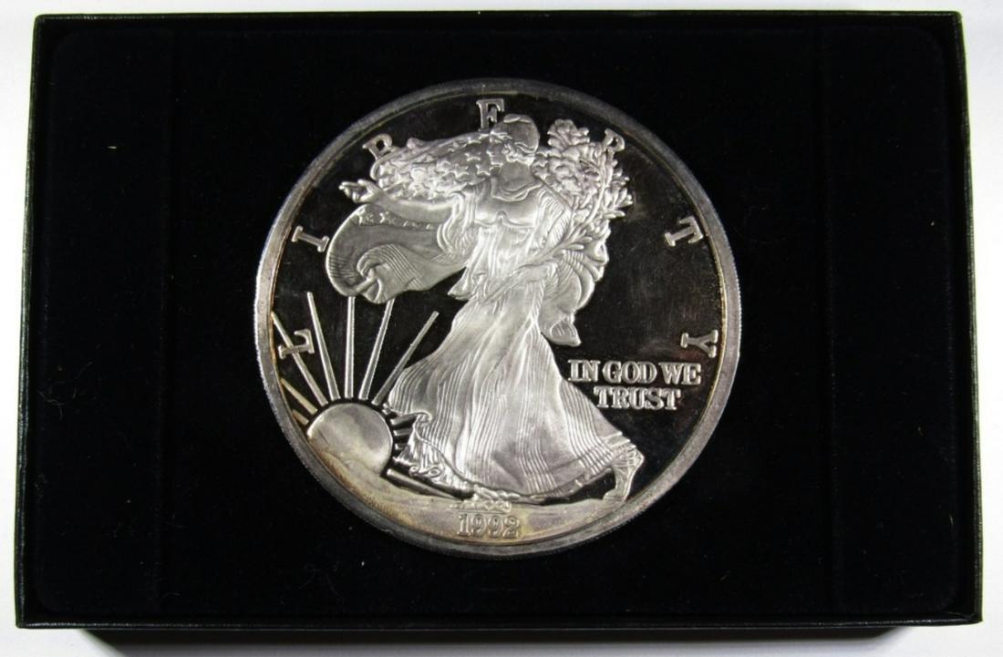GIANT ONE TROY POUND .999 "SILVER EAGLE" (1 of 3)