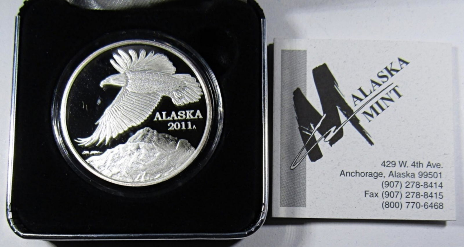 2011 ALASKA BALD EAGLE 1oz .999 SILVER (1 of 3)