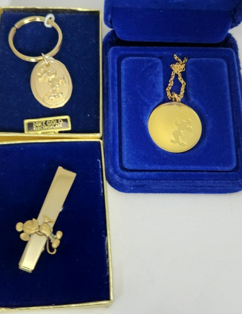 VINTAGE GOLD TONED DISNEY MICKEY MOUSE (1 of 1)