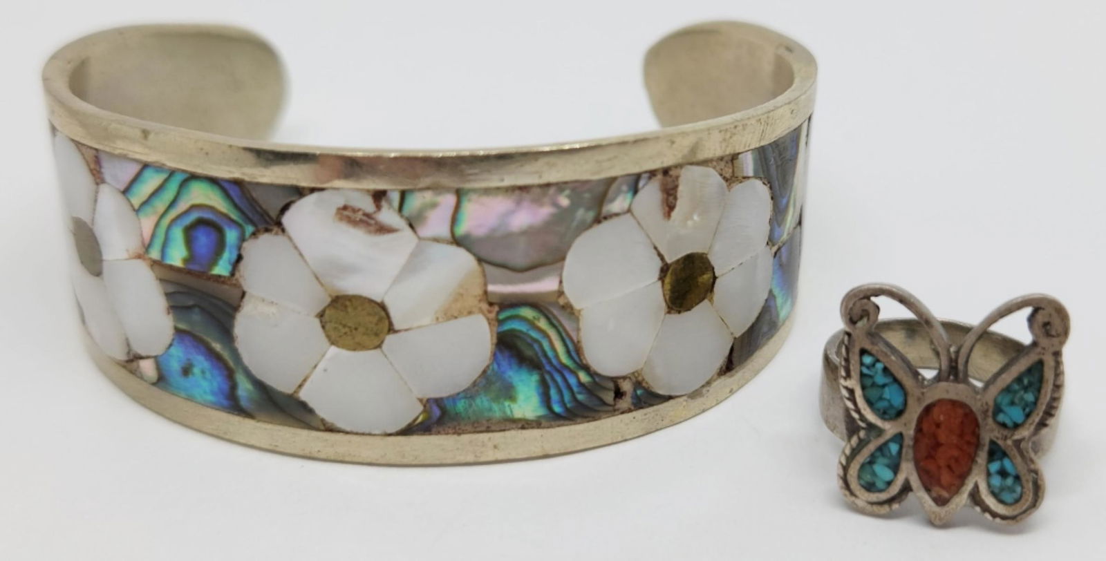 SOUTHWESTERN SILVER TONED JEWELRY LOT: (1 of 3)