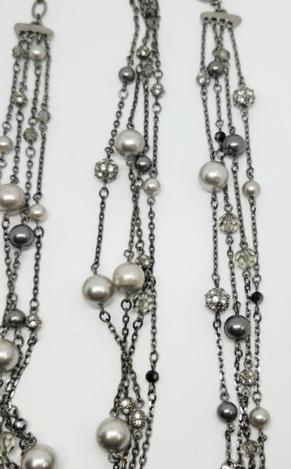 SET! SWAROVSKI AND FAUX PEARL MULTI STRANDED (1 of 4)