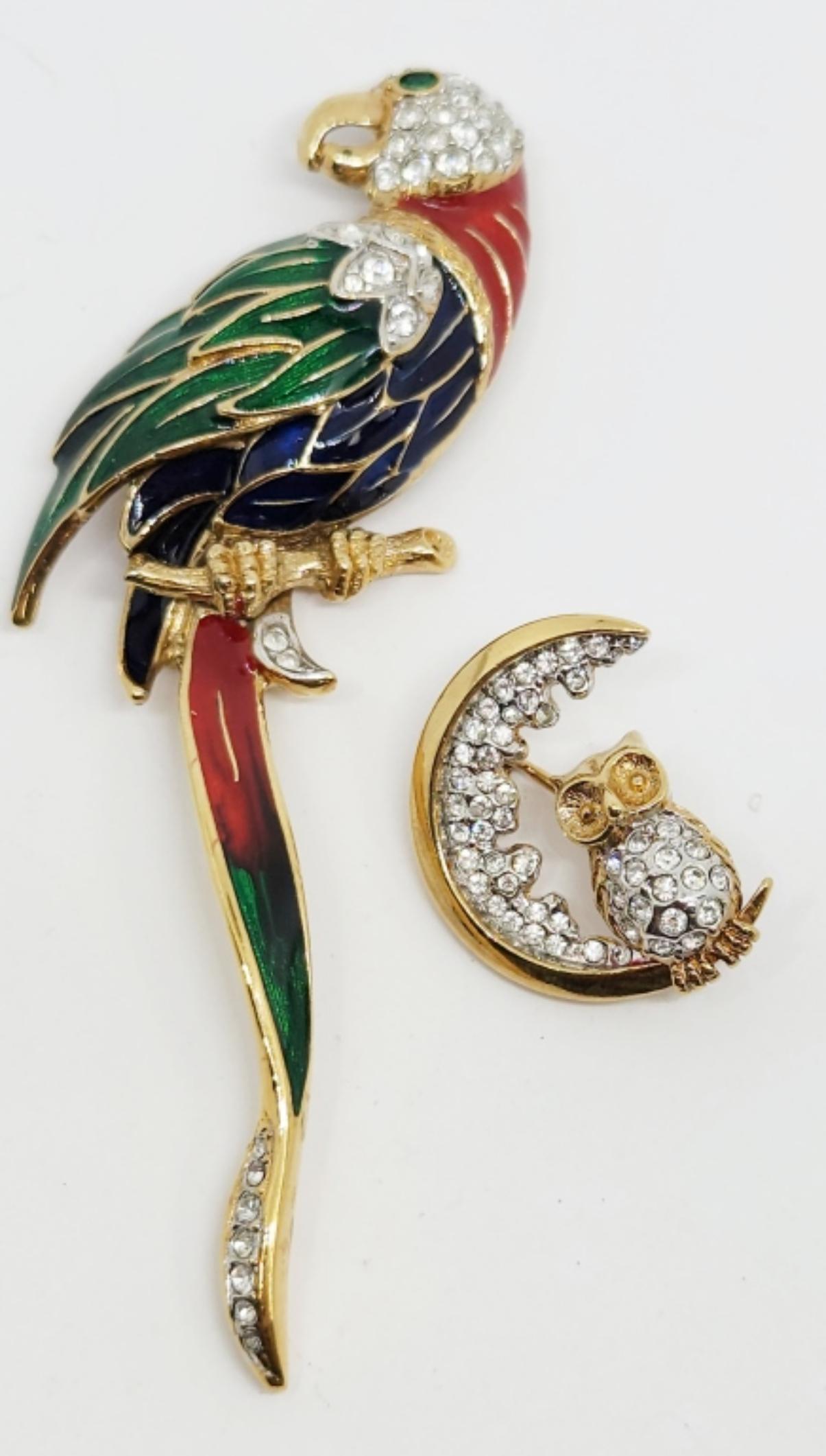 2-VTG A & S GOLD TONED BIRD BROOCHES (1 of 3)