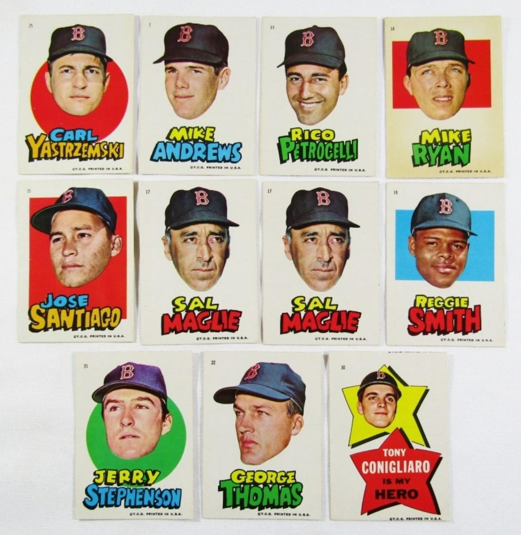 (11) 1967 TOPPS BASEBALL STICKERS (1 of 2)