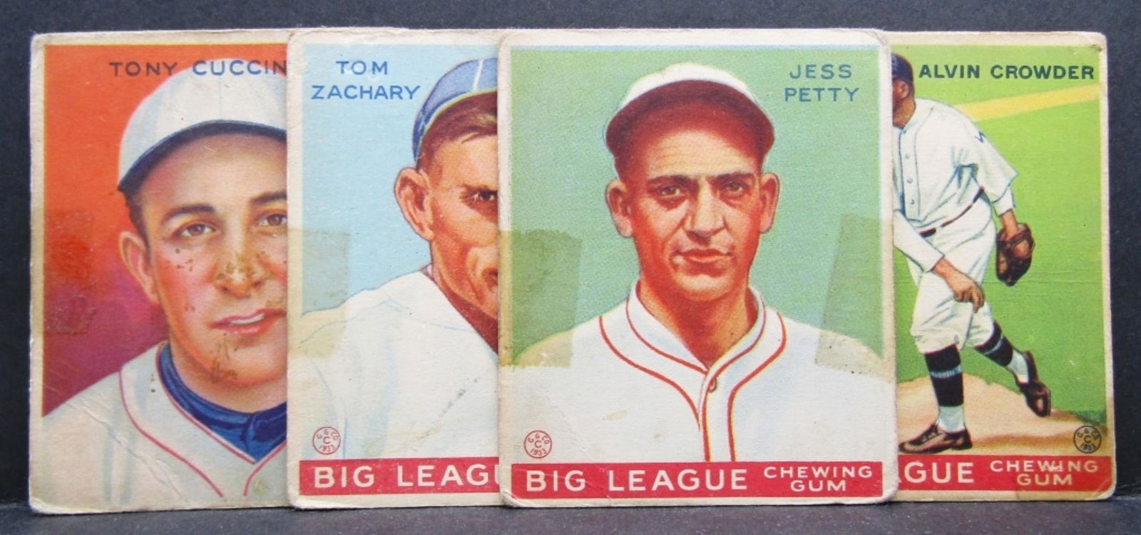 (4) 1933 GOUDEY BASEBALL ROOKIE CARDS (1 of 9)