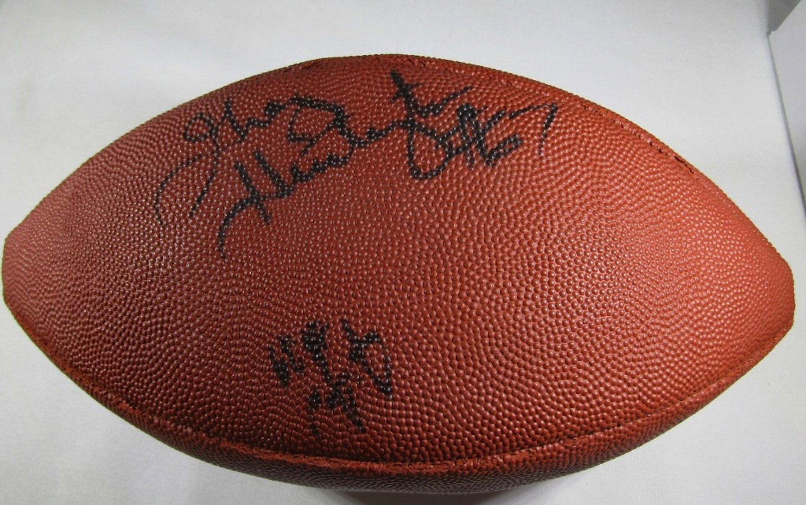 PENNSTATE AUTO FOOTBALL with 5 SIGNATURES: GREG HUNTINGTON #67, plus (4) OTHERS for your IDENTIFICATION!