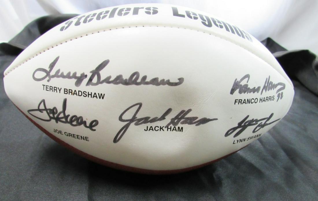 Steelers Legends Autographed Football (1 of 7)
