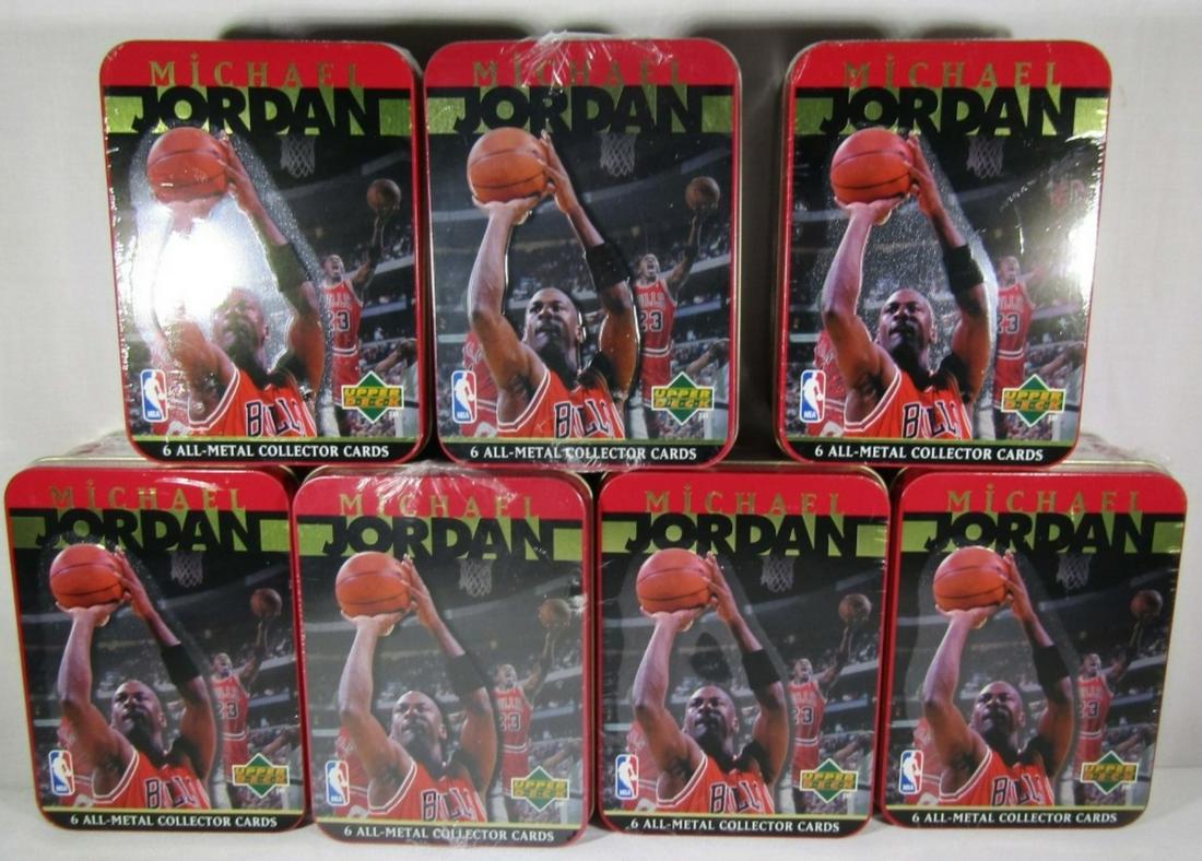 (7) 1996 MICHAEL JORDAN METAL COLLECTOR SET (1 of 3)