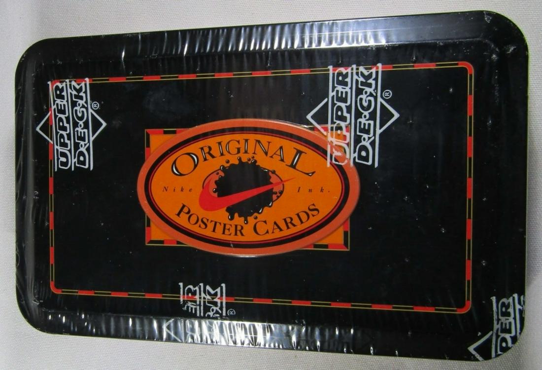 1994 UPPER DECK NIKE ORIGINAL POSTER CARDS: SEALED in TIN - FEATURES MICHAEL JORDAN
