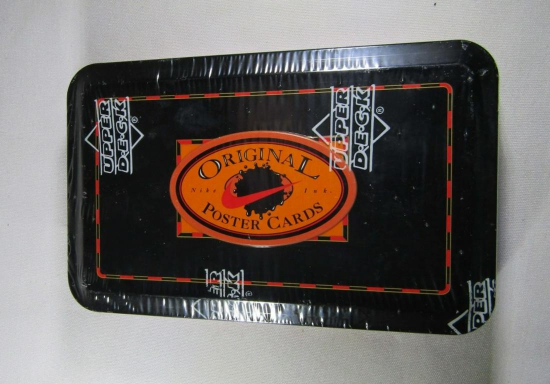 1994 UPPER DECK NIKE ORIGINAL POSTER CARDS: SEALED in TIN - FEATURES MICHAEL JORDAN
