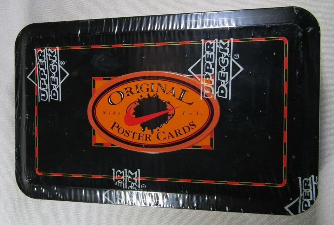 1994 UPPER DECK NIKE ORIGINAL POSTER CARDS: SEALED in TIN - FEATURES MICHAEL JORDAN