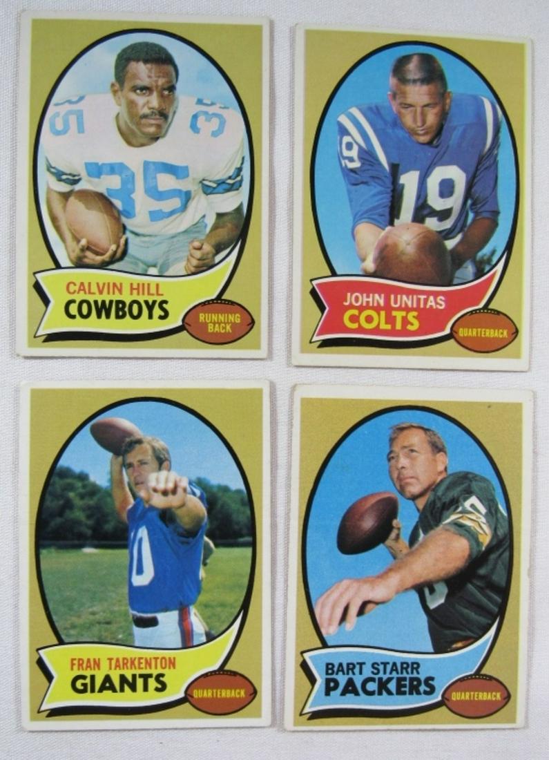 (4) 1970 TOPPS FOOTBALL STAR CARDS EX's (1 of 2)