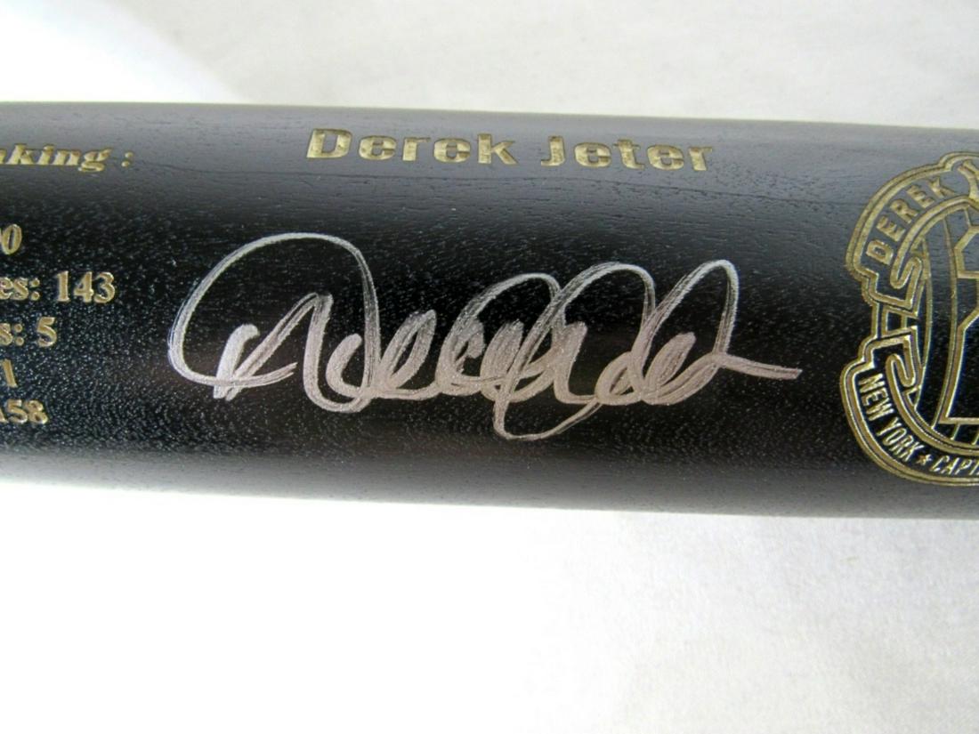 DEREK JETER AUTOGRAPHED BLACK BAT (1 of 8)