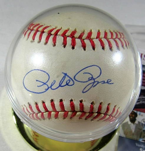 Cincinnati Reds Pete Rose Autographed Signed Custom Stat Jersey Jsa Coa
