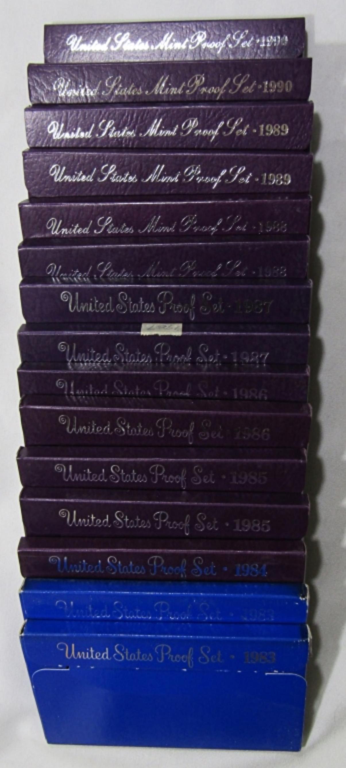 PROOF SETS IN ORIG PACKAGING- 2-1983, 1984, AND (1 of 3)