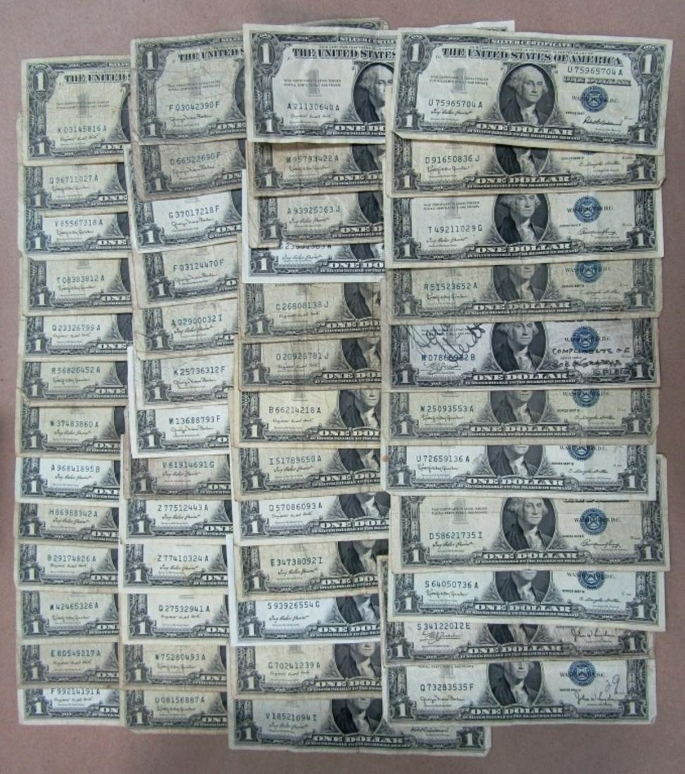 (50) $1 SILVER CERTIFICATES - MIXED (1 of 1)