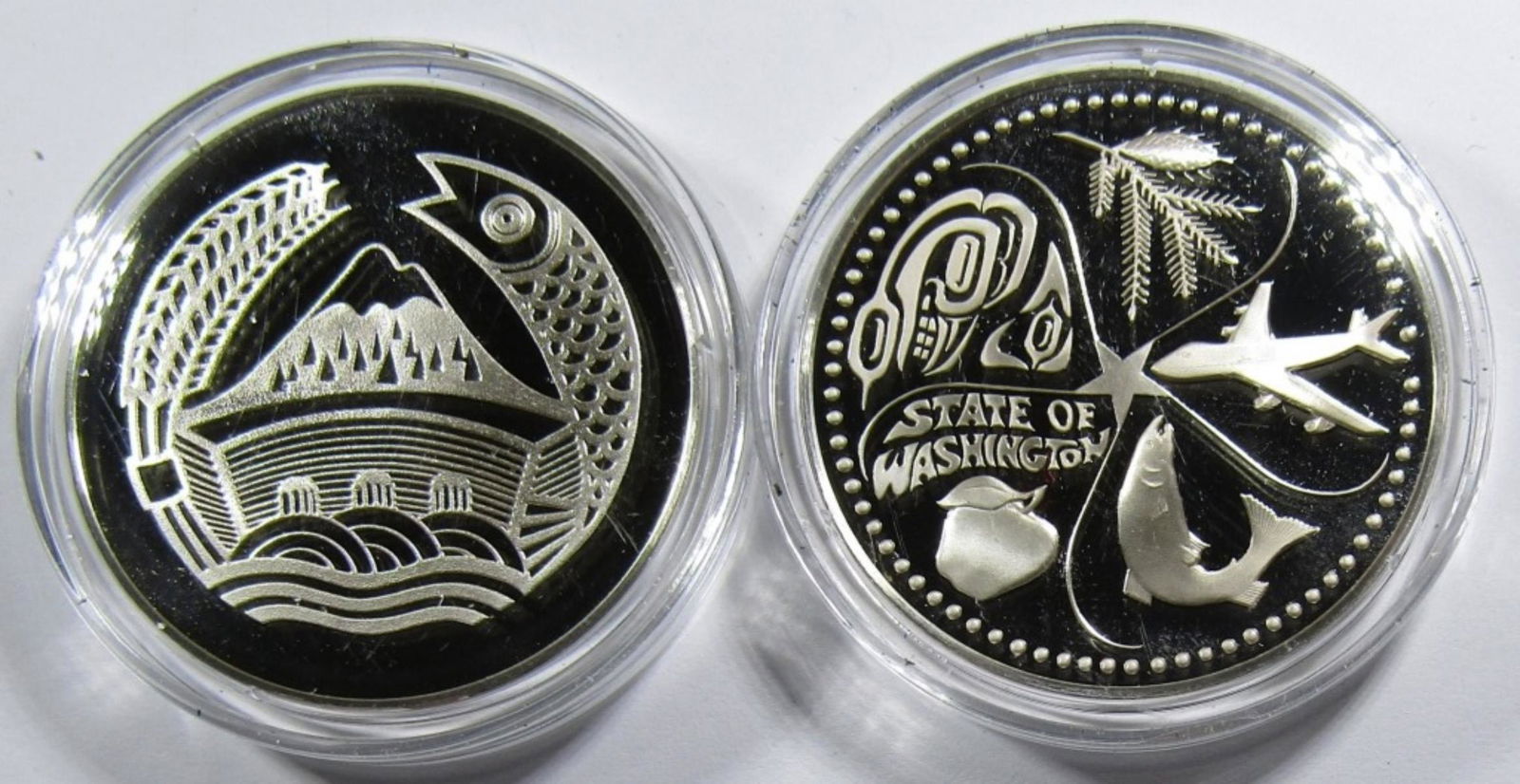 WASHINGTON & OREGON SILVER STATE COMMEMS (1 of 2)