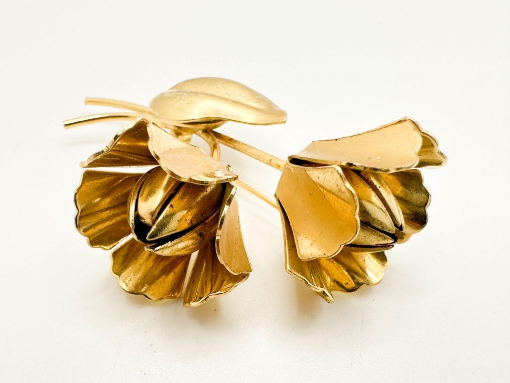 VINTAGE HOBE ROSE BROOCH (1 of 5)