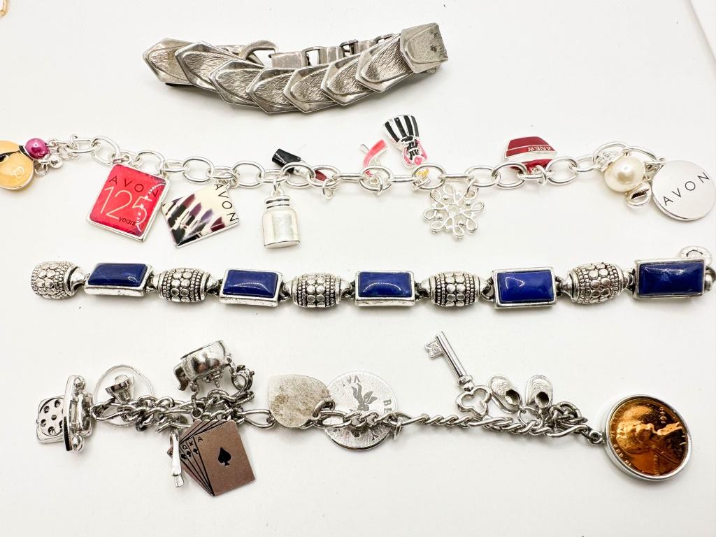 CHARMS BRACELET+ MORE +: CHARMS BRACELET, STONE BRACELET , AVON AND MORE