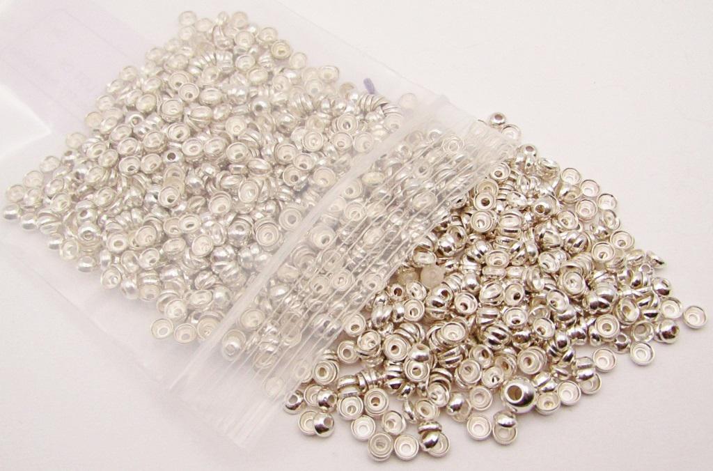 JEWELRY MAKERS LOT: LARGE LOT OF STERLING BEADS (1 of 4)