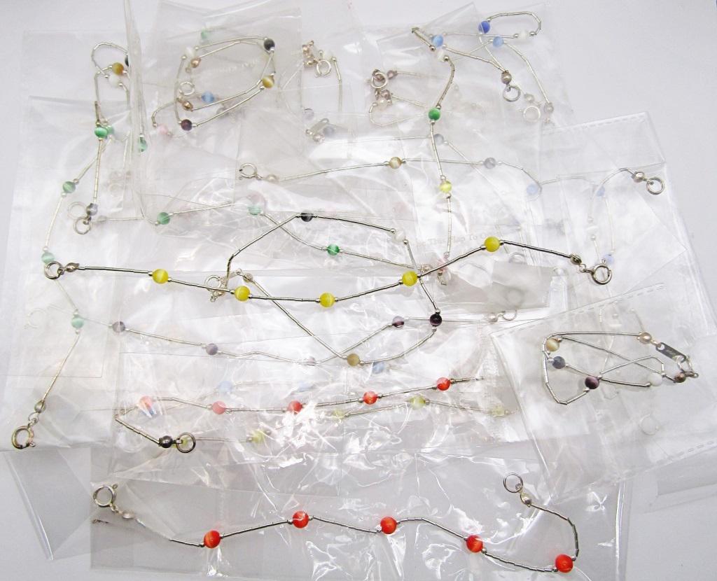 JEWELER'S LOT! (22) LIQUID SILVER TONED MULTI (1 of 2)