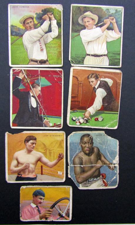 (6) 1910 MECCA T218 CIGARETTE / TOBACCO CADS (1 of 4)