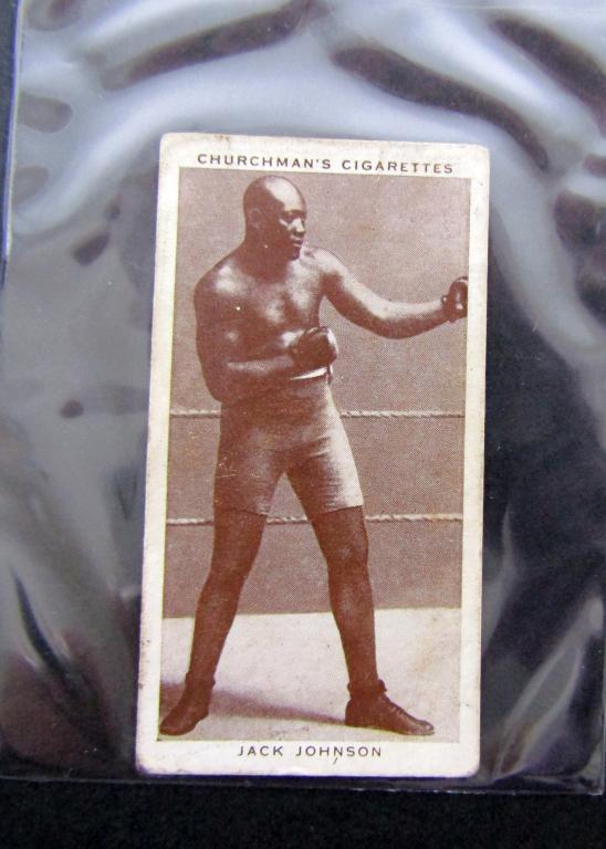 1938 W.A.&A.C. CHURCHMAN BOXING: #20 JACK JOHNSON - EX