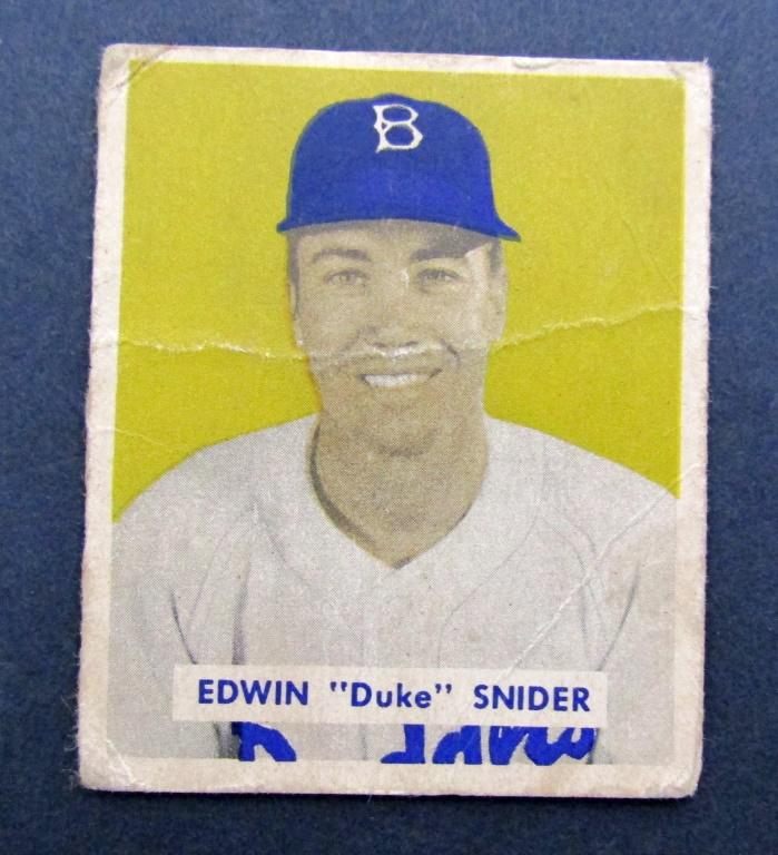 1949 BOWMAN DUKE SNIDER ROOKIE CARD (1 of 2)