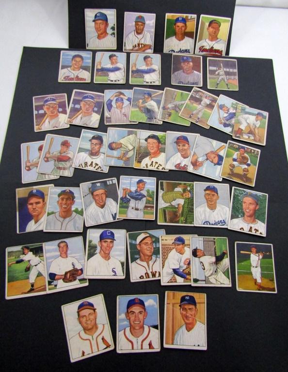 (42) 1950 BOWMAN BASEBALL CARDS (1 of 11)
