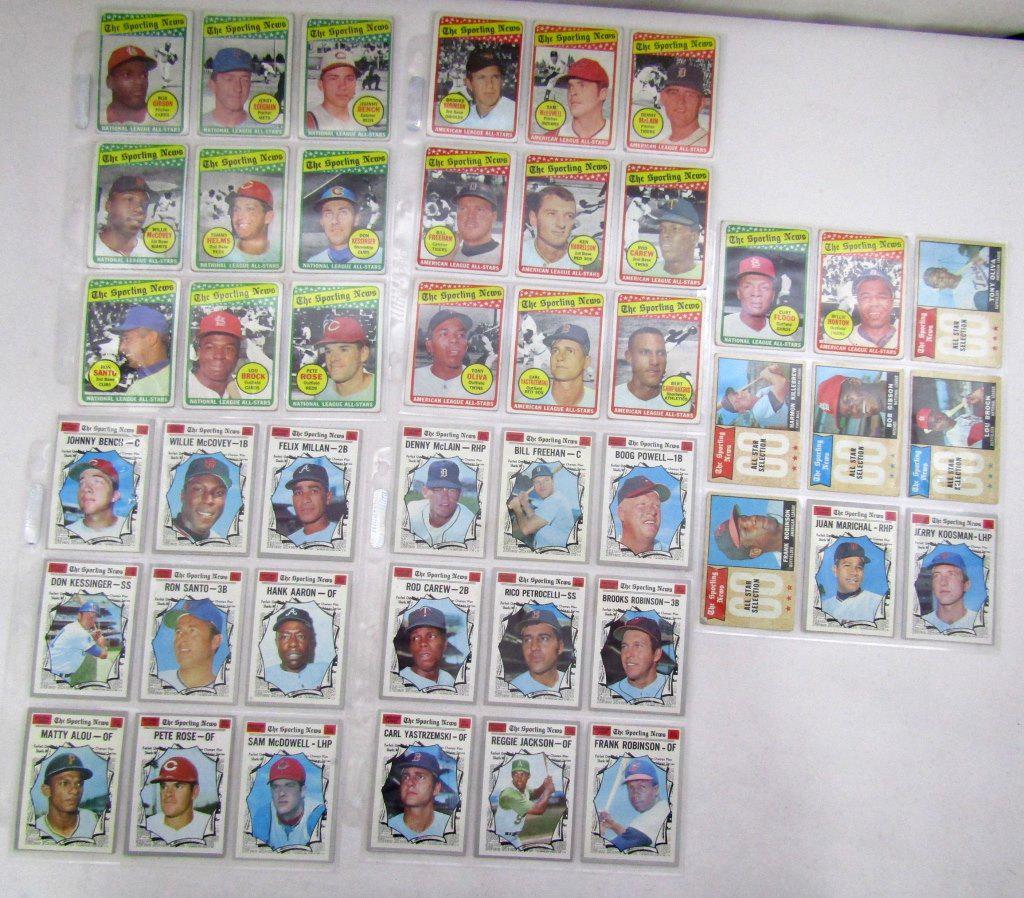 (45) 1969-1970 TOPPS BASEBALL STAR CARDS (1 of 5)