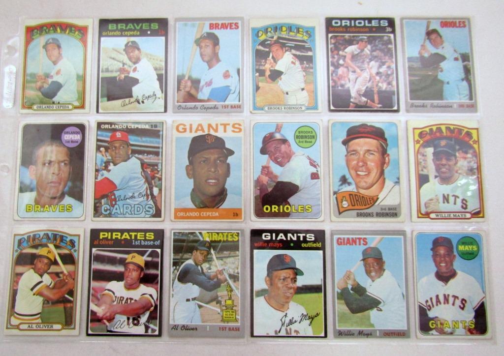 (18) 1964-1972 TOPPS STAR CARDS - WILLIE MAYS (1 of 4)
