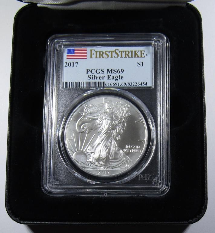 2017 AMERICAN SILVER EAGLE PCGS MS-69 (1 of 5)