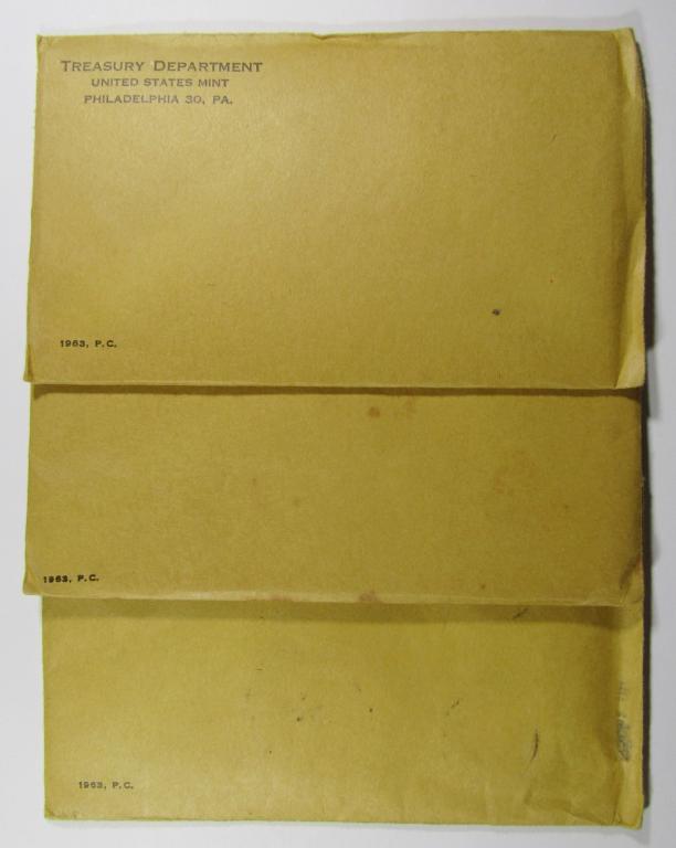 THREE 1963 PROOF SETS (1 of 2)