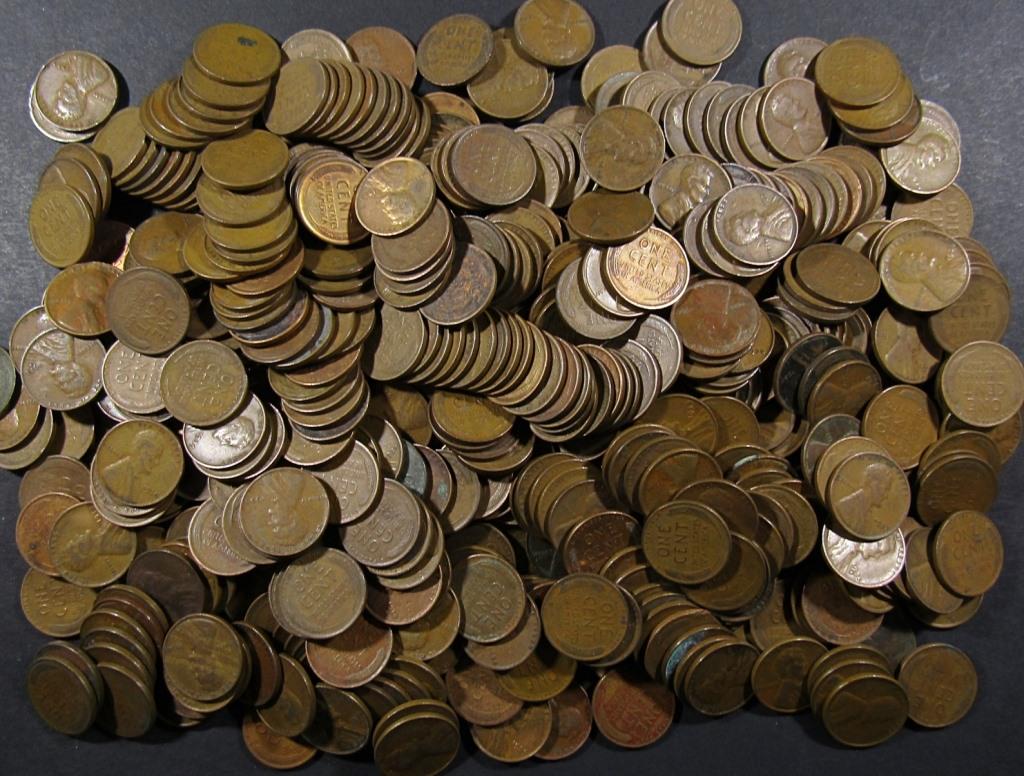 500 WHEAT CENTS (1930-1939) P-D-S (1 of 2)